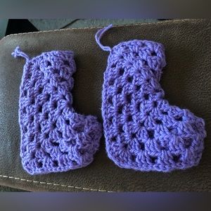 Purple Crochet Christmas Stockings!!!